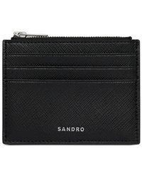 Sandro - Logo-Lettering Card Holder - Lyst