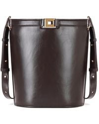 Elisabetta Franchi - Naplak-Effect Bucket Bag - Lyst