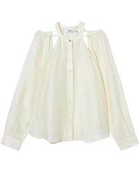 B+ AB - Camisa sin cuello con aberturas - Lyst