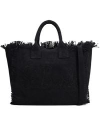 MC2 Saint Barth - Colette Fringed Logo-Embroidered Shoulder Bag - Lyst
