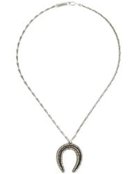 Isabel Marant - Byrne Engraved Horseshoe-Pendant Necklace - Lyst