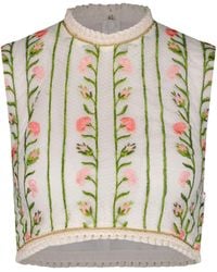Giambattista Valli - Floral-embroidered Top - Lyst