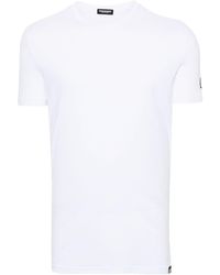 DSquared² - T-Shirt mit gummiertem Logo - Lyst