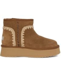 Mou - Round-Toe Boots - Lyst