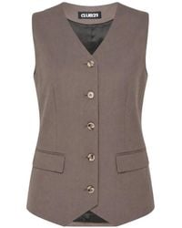 Club21 Collection - Iris V-Neck Waistcoat - Lyst