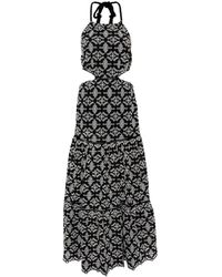 ERMANNO FIRENZE - Broderie Anglaise Midi Dress - Lyst