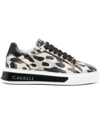 Roberto Cavalli - Zapatillas con estampado de leopardo - Lyst