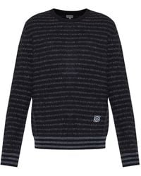Loewe - Pull Rayé À Logo Brodé - Lyst