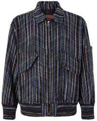 Missoni - Wooland Viscose Bomber Jacket With Pockets - Lyst