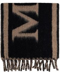 McQueen - Alexander MC Königin Schwarzer Kamelwolle Schal - Lyst