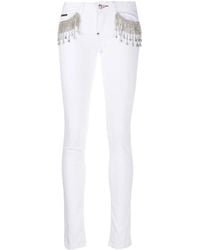 Philipp Plein - Jeans Mit Kristallen - Lyst