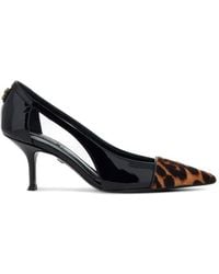 Roberto Cavalli - Escarpins Vernis À Imprimé Léopard - Lyst
