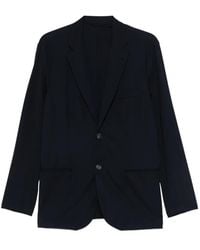 Emporio Armani - Button Single-Breasted Blazer - Lyst