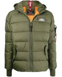 Alpha Industries - Padded Logo Jacket - Lyst
