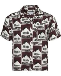 Rhude - Moonlight Bordeaux Shirt - Lyst