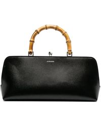 Jil Sander - Goji Tas Met Bamboe Handgreep - Lyst