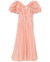 Aje. - Ruffled Puff-Sleeve Dress - Lyst
