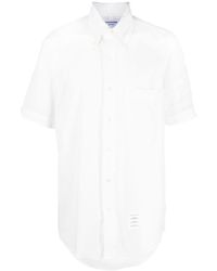 Thom Browne - 4-bar Stripe Short-sleeved Shirt - Lyst