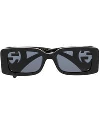 Gucci - Interlocking G Rectangle-Frame Sunglasses - Lyst