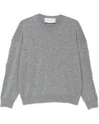 Circus Hotel - Stud-Embellished Knitted Sweater - Lyst
