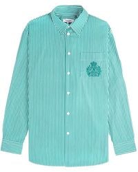 Sporty & Rich - Ny Crest Striped Shirt - Lyst