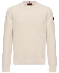 Moncler - Logo-Patch Waffle-Knit Sweater - Lyst