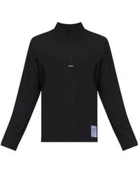 Satisfy - Fuzzfleece Octa Half‑Zip Long Tee - Lyst