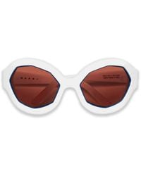Marni - Lunettes De Soleil Cumulus À Monture Géométrique - Lyst
