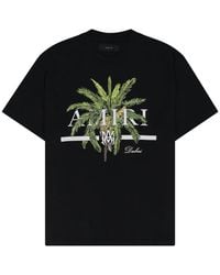 Amiri - Palm Tree-Print T-Shirt - Lyst