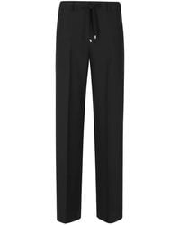 ERMANNO FIRENZE - Drawstring Straight-Leg Trousers - Lyst