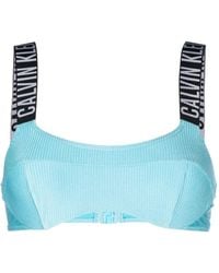 Calvin Klein - Haut De Bikini À Design Nervuré - Lyst