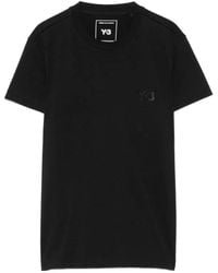 Y-3 - Logo Cotton T-Shirt - Lyst