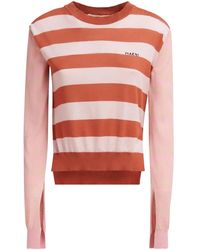 Marni - Striped Cotton Jumper - Lyst