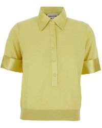 Semicouture - Buttoned Collar Polo Shirt - Lyst