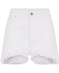 Rabanne - Short En Jean À Franges - Lyst