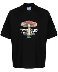 Marcelo Burlon - Vertigo T-Shirt mit Pilz-Print - Lyst