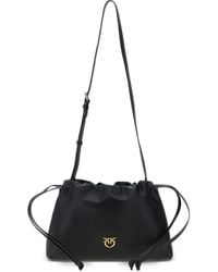 Pinko - Lovebirds Drawstring Clutch - Lyst