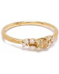 White Bird 18kt Yellow Gold Aurore Diamond Ring - Metallic