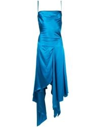 Feben - Abito Cowl Midi Asimmetrico - Lyst