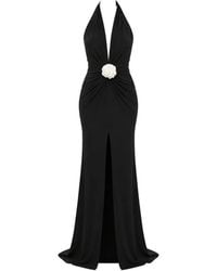 ROSERRY - Mallorca Flower-Embellished Open-Back Maxi Dress - Lyst