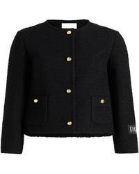 Patou - ノーカラー ツイードジャケット - Lyst