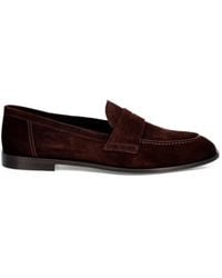 JONAK PARIS - Suede Penny Loafers - Lyst