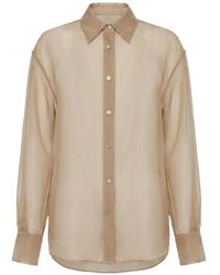 Frankie Shop - Peri Sheer Button-Up Shirt - Lyst