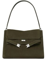 Tory Burch - Large Lee Radziwill Suede Shoulder Bag - Lyst