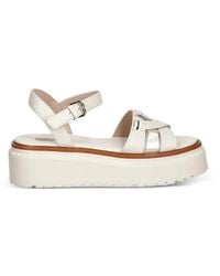 Liu Jo - Leather Platform Sandals - Lyst