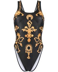 Marine Serre - Ornament Print Swimsuit - Lyst
