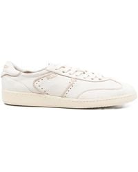 LEMARGO - Perforated-Leather Lace-Up Sneakers - Lyst