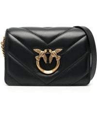 Pinko - Love Gewatteerde Crossbodytas - Lyst