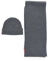 DSquared² - Ribbed-Knit Scarf And Beanie Set - Lyst