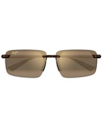 Maui Jim - Laulima Square-Frame Sunglasses - Lyst